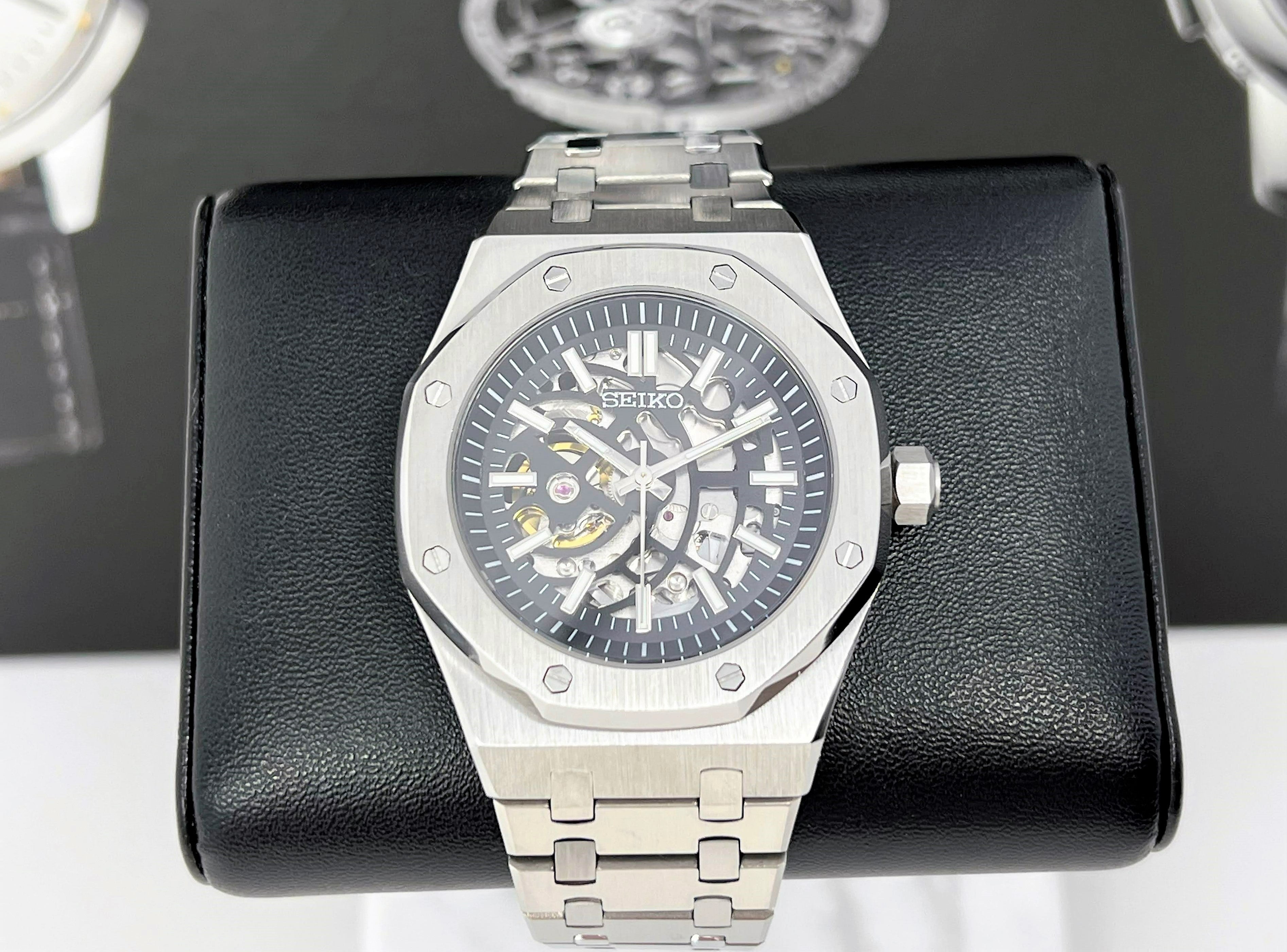 Seikoak Skeleton | Modern Stainless Steel | Luxury Watch | Ghost Mod | –  Watches by Andrew