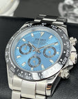 Custom Daytona 40mm - Rare Sky Blue | Stainless Steel | Mecaquartz Watch | Quartz Watch | Seikotona | Seikitona | Seiktona | John Mayer