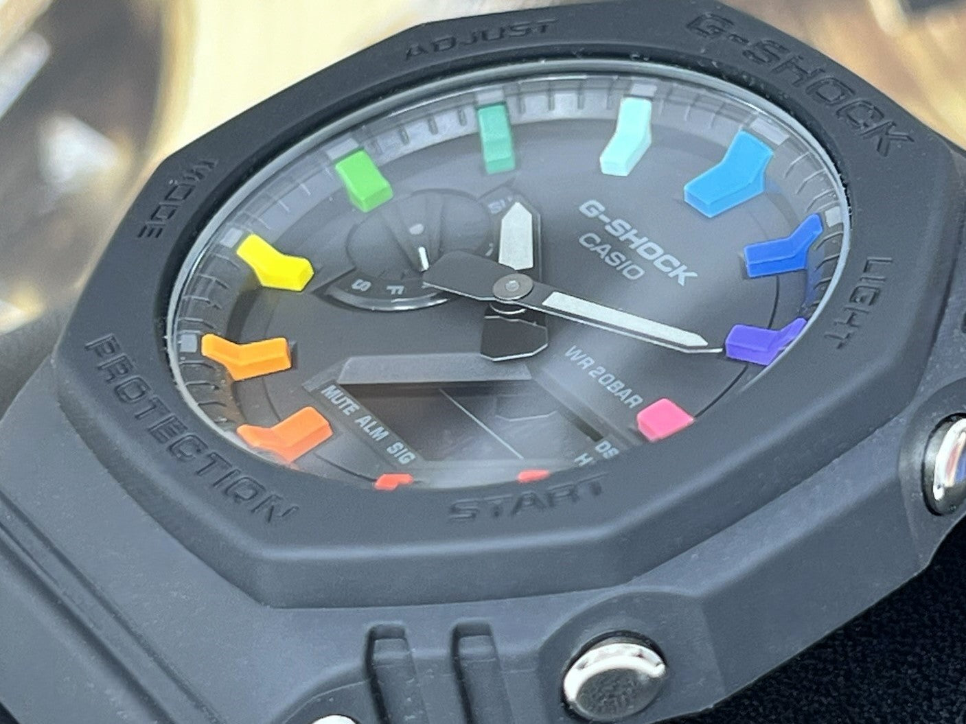 G-Shock CasiOak Black Rainbow Mod | GA-2100 | Colorful Mod | Rainbow