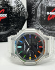 G-Shock Casioak Jellyfish Rainbow Mod |  GA-2100 Jellyfish | Colorful Mod | Rainbow Skeleton