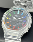 G-Shock Casioak Jellyfish Rainbow Mod |  GA-2100 Jellyfish | Colorful Mod | Rainbow Skeleton