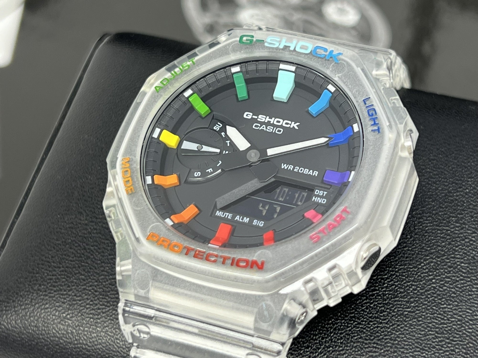 G-Shock Casioak Jellyfish Rainbow Mod |  GA-2100 Jellyfish | Colorful Mod | Rainbow Skeleton