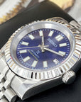 Royal Blue Datejust 40mm | Fluted Bezel | Jubilee | NH35 | Seiko Watch Mod | DJ40 | Glow in the Dark | Fluted Bezel | Blue Dial | Date just