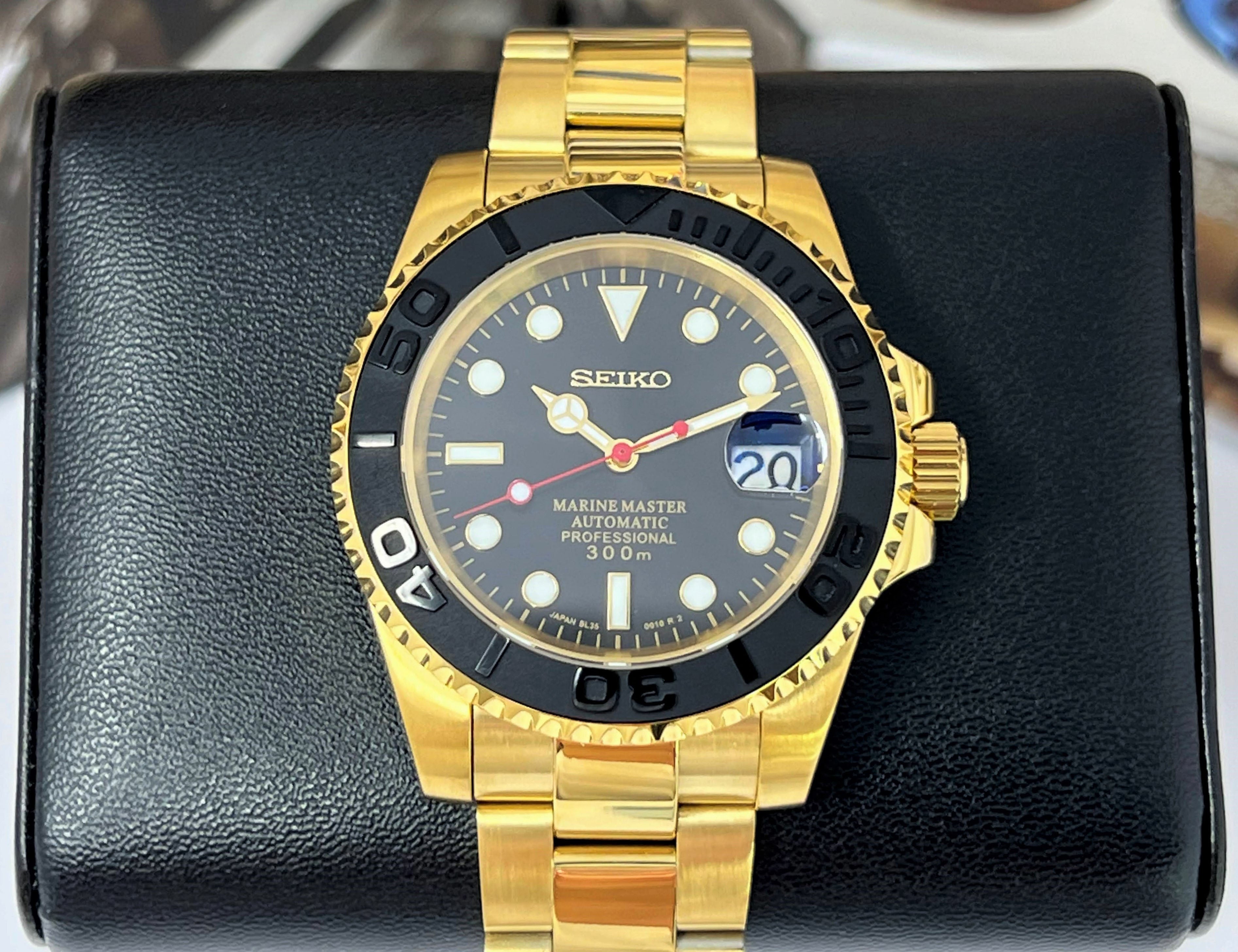 Gold seiko divers watch hotsell