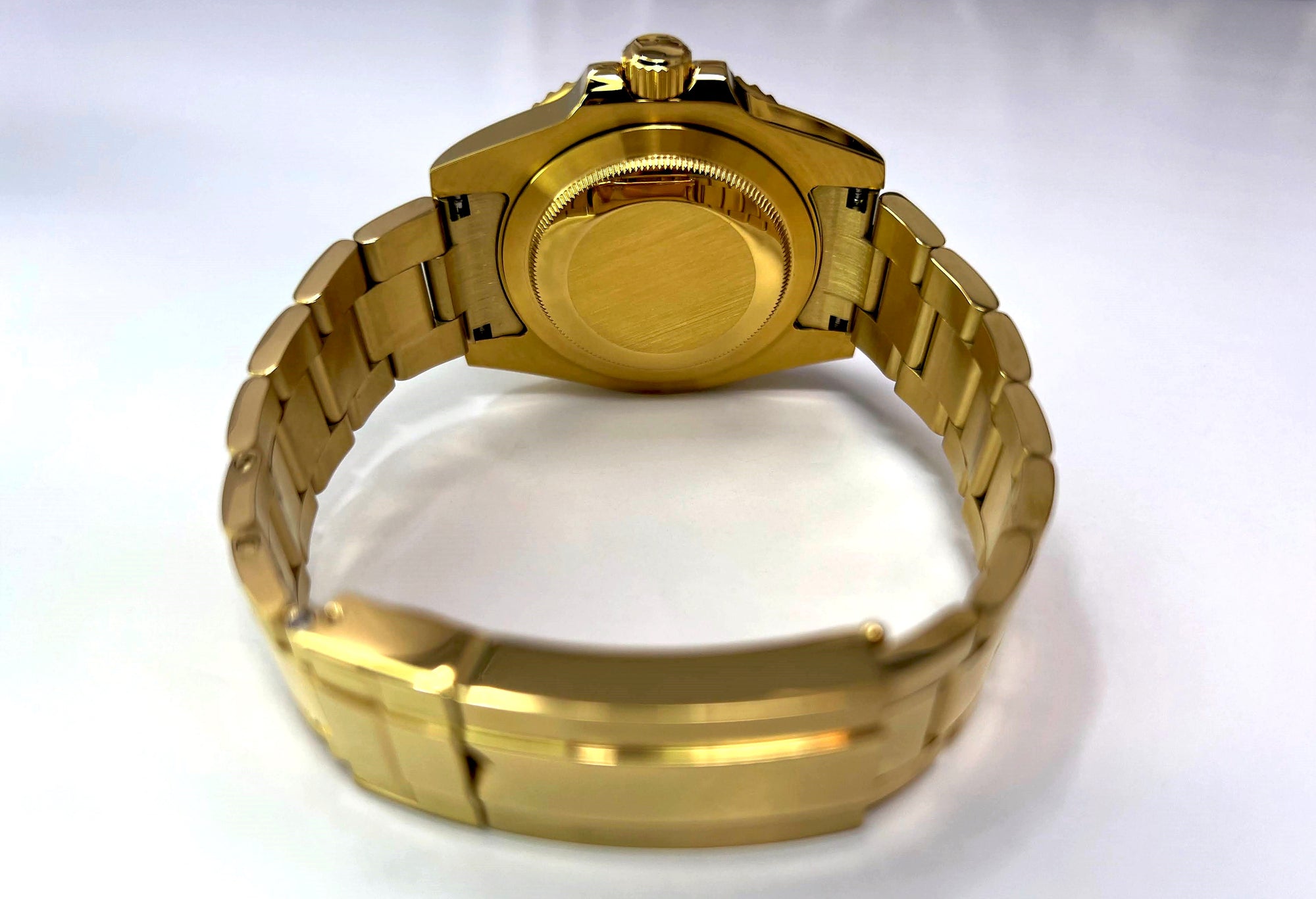 Custom Gold Submariner - Gold and Black Custom Built, Yellow Gold Dive Watch, Seiko Mod, Custom Mod, Watch Mod, Diver