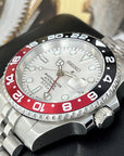 White Coke - 4 Hand GMT Watch - Black and Red | NH34 movement | 41mm | Dual Two Timezone | Automatic Custom Watch | Custom Watch Mod