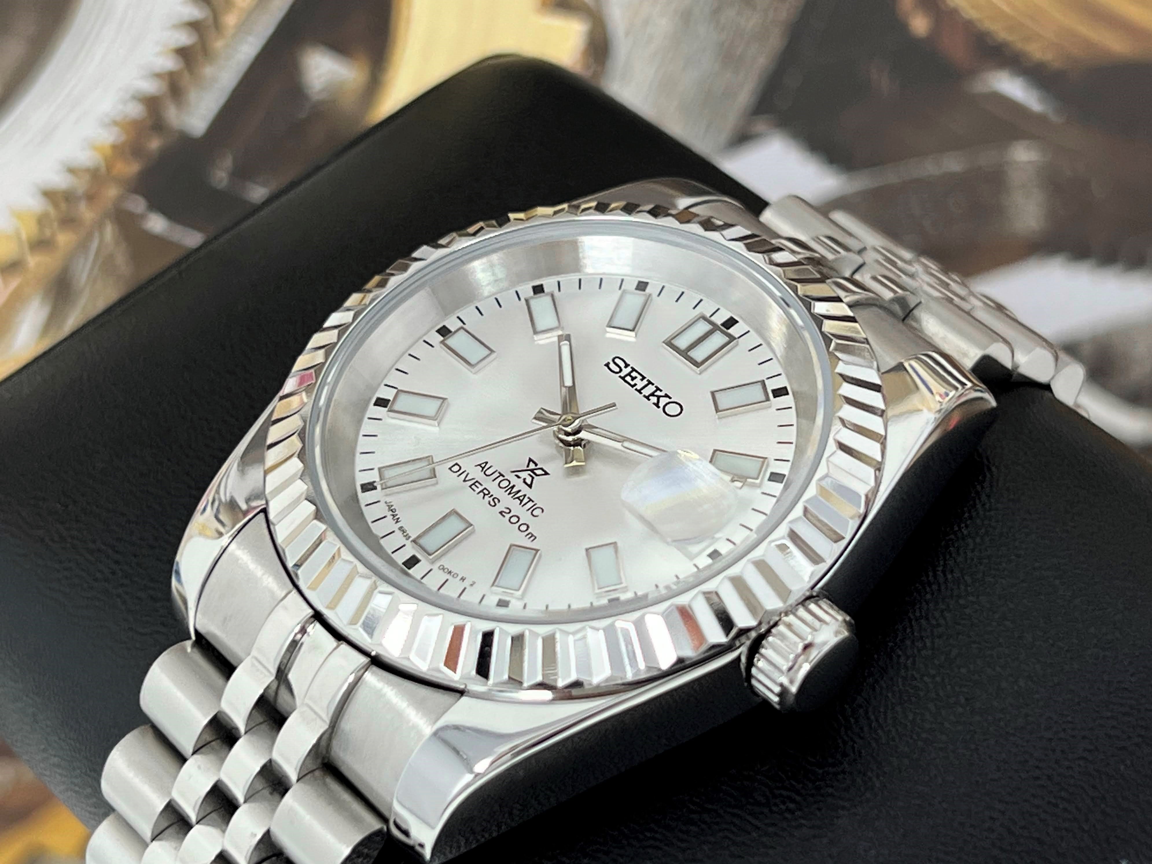 Silver Datejust40mm Fluted Bezel Jubilee NH35 Automatic Seiko Watches by Andrew