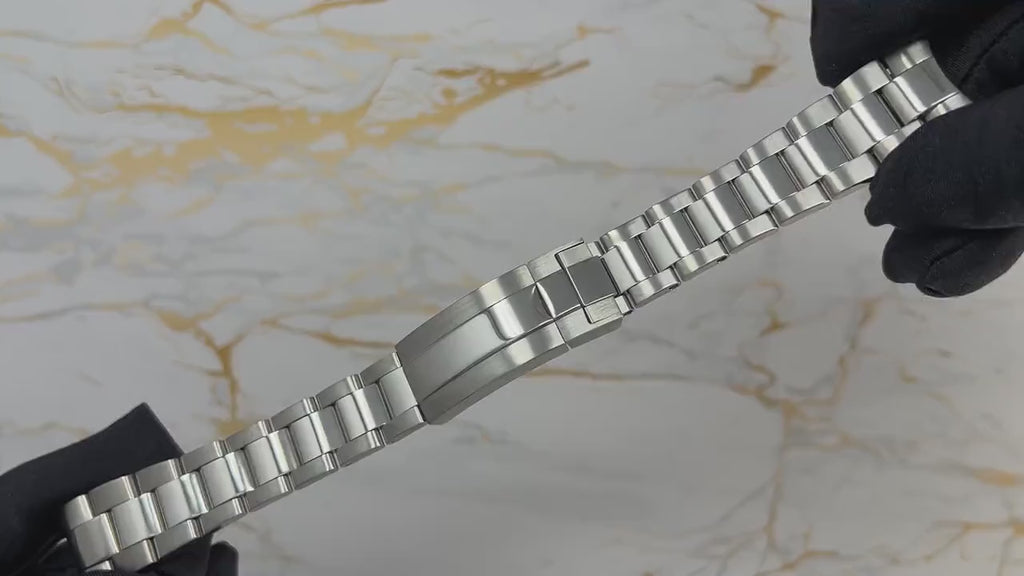 Luxury Oyster Watch Bracelet | Stainless Steel | 20mm Lug Width | Screw Adjustable Links | Easy Adjust Clasp | 904L | Watch Strap | Band