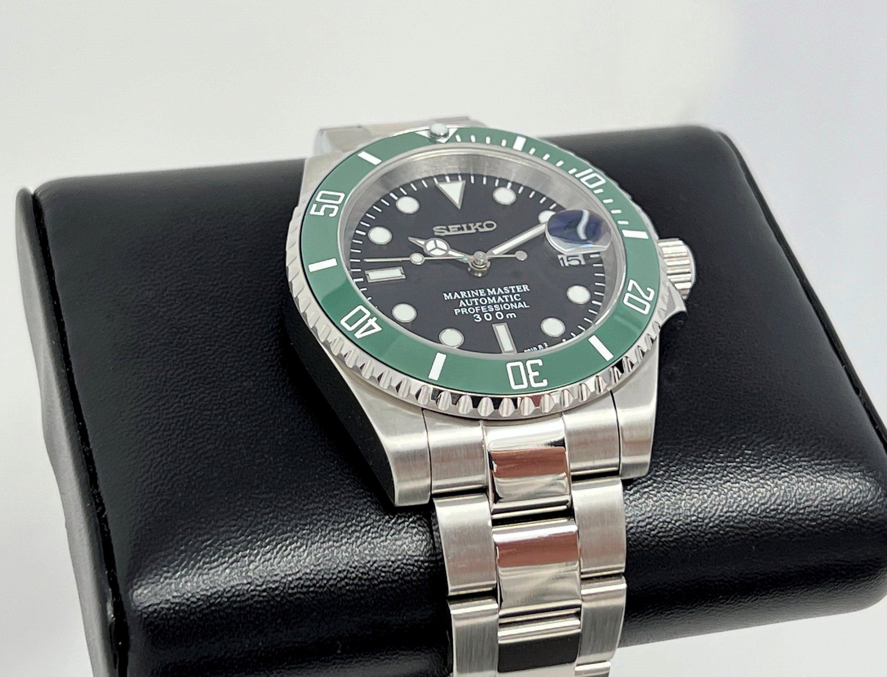 Custom Emerald Starbucks Submariner | Green and Black | Stainless