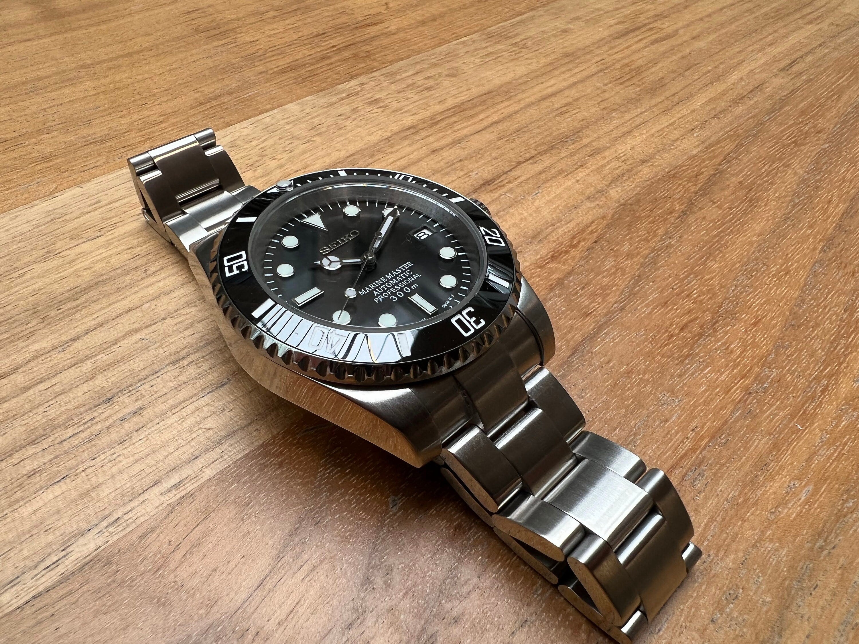 Custom Submariner Watch Stainless Steel Sapphire Crystal