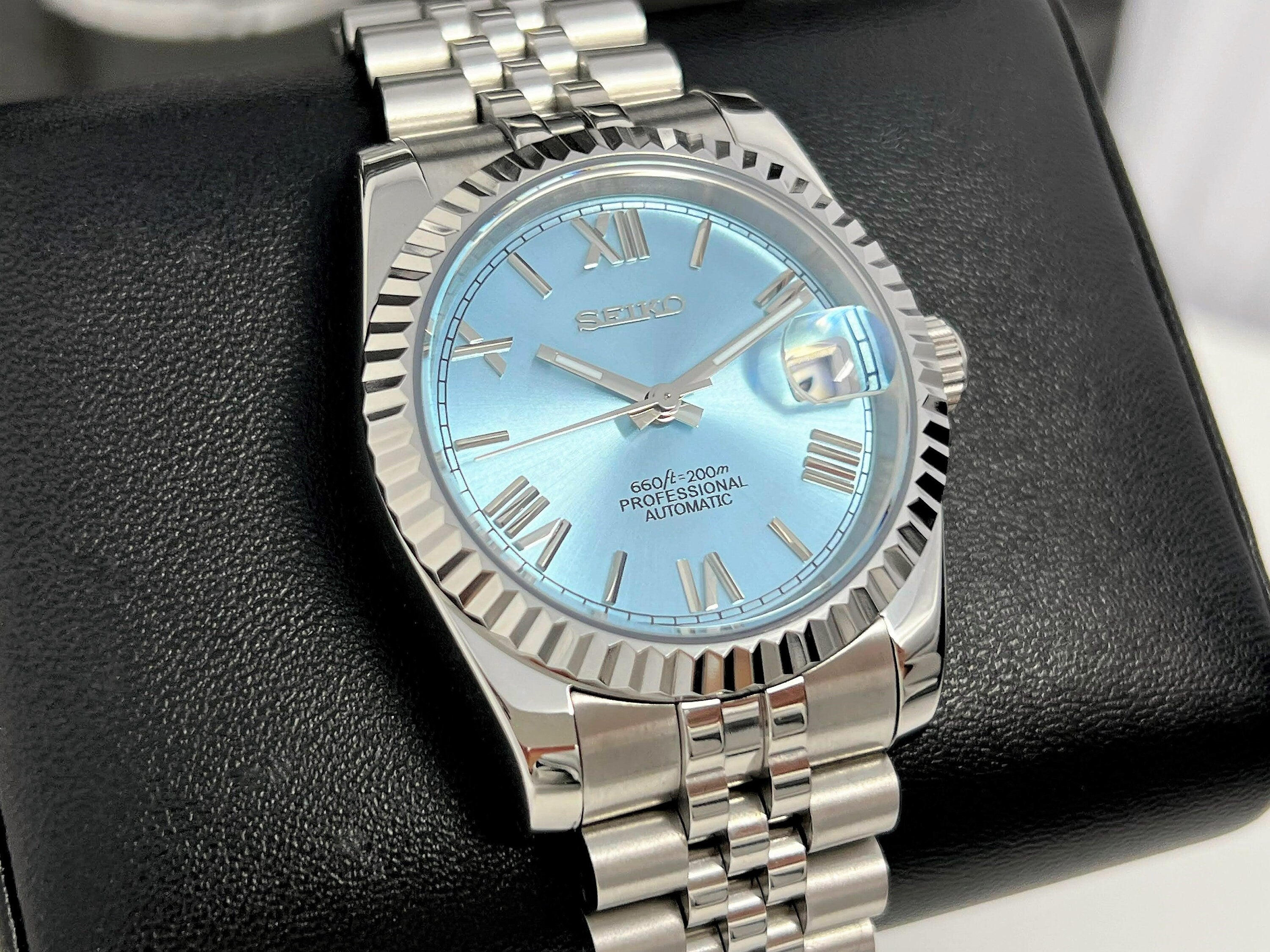 Ice blue hot sale rolex datejust