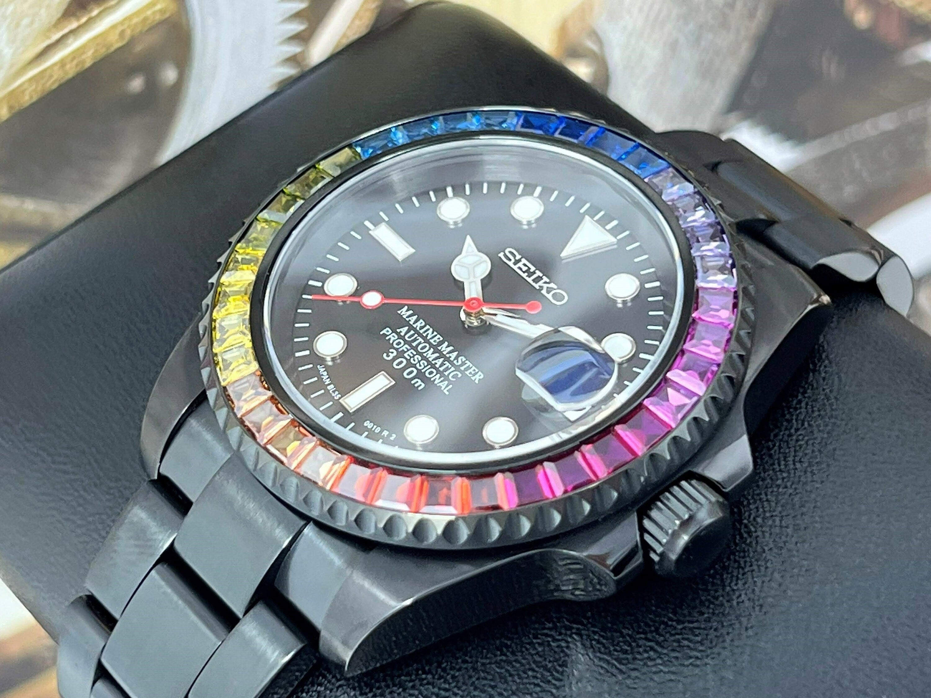 Seiko Rainbow Stealth 2023 Black with Sapphire Crystal Oyster