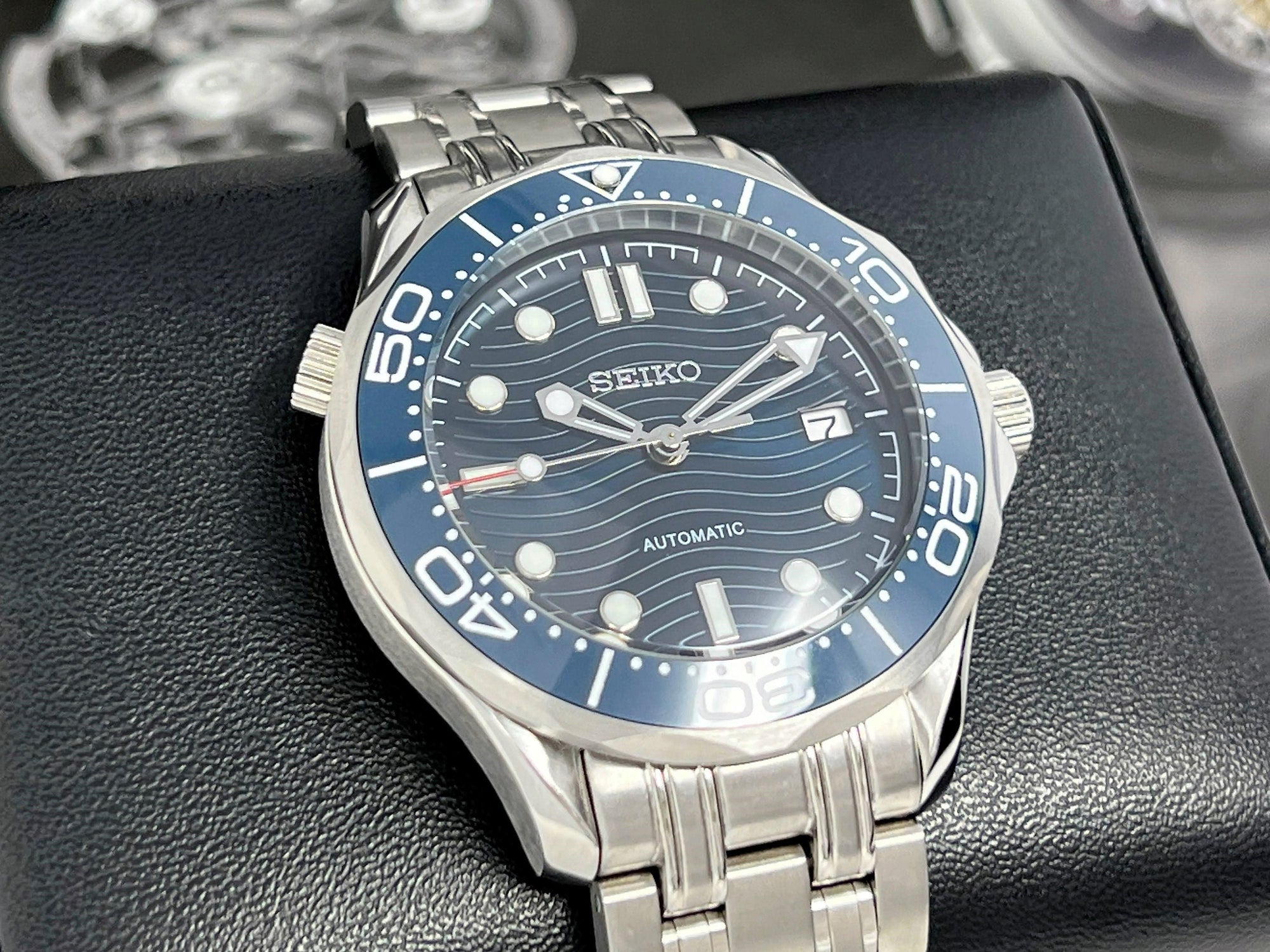 Seiko Seamaster Custom Build NH35 | Automatic Watch | Seiko Mod | Watch Mod | Custom Watch | Diver | Dive Watch | Men&#39;s Watch | Mens Watch