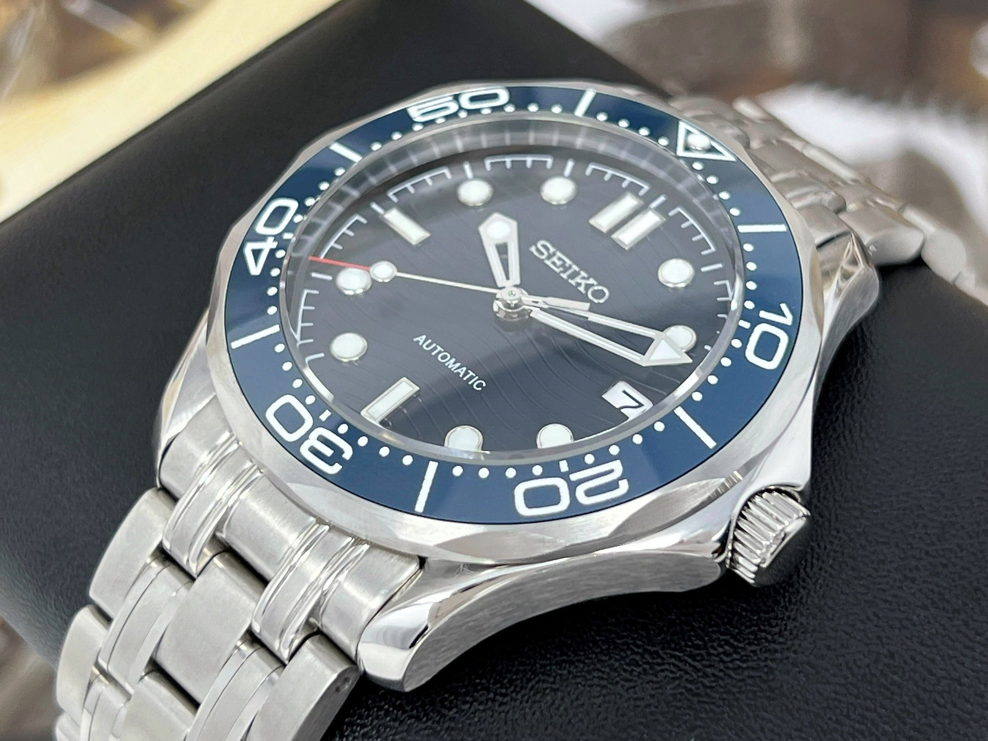 Seiko Seamaster Custom Build NH35 | Automatic Watch | Seiko Mod | Watch Mod | Custom Watch | Diver | Dive Watch | Men&#39;s Watch | Mens Watch