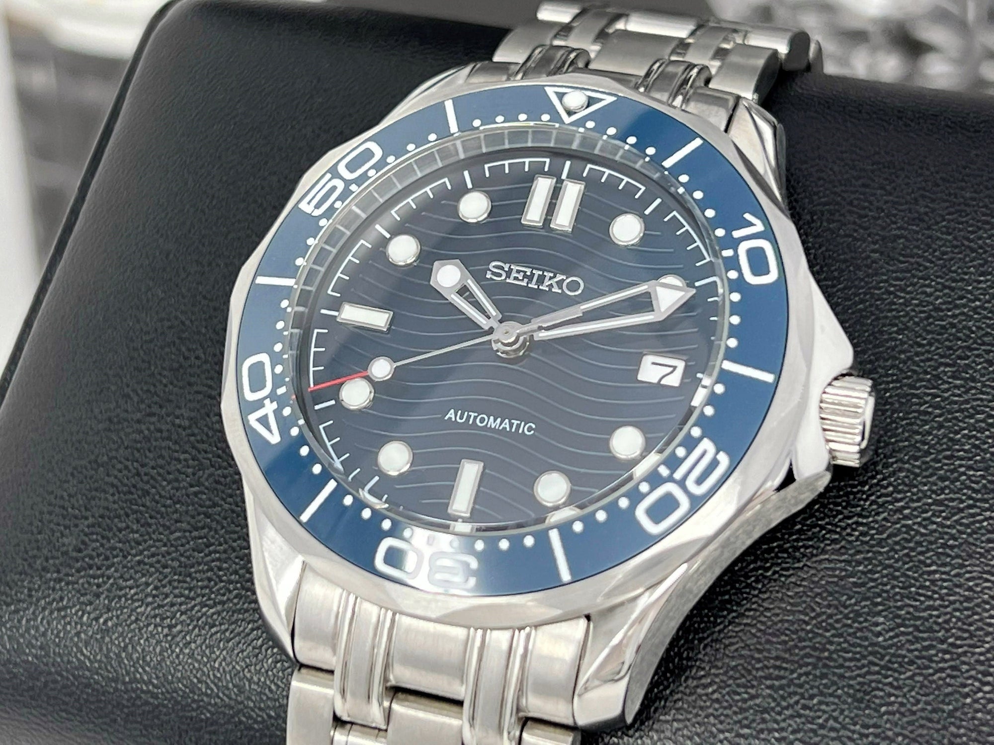 Seiko Seamaster Custom Build NH35 | Automatic Watch | Seiko Mod | Watch Mod | Custom Watch | Diver | Dive Watch | Men&#39;s Watch | Mens Watch