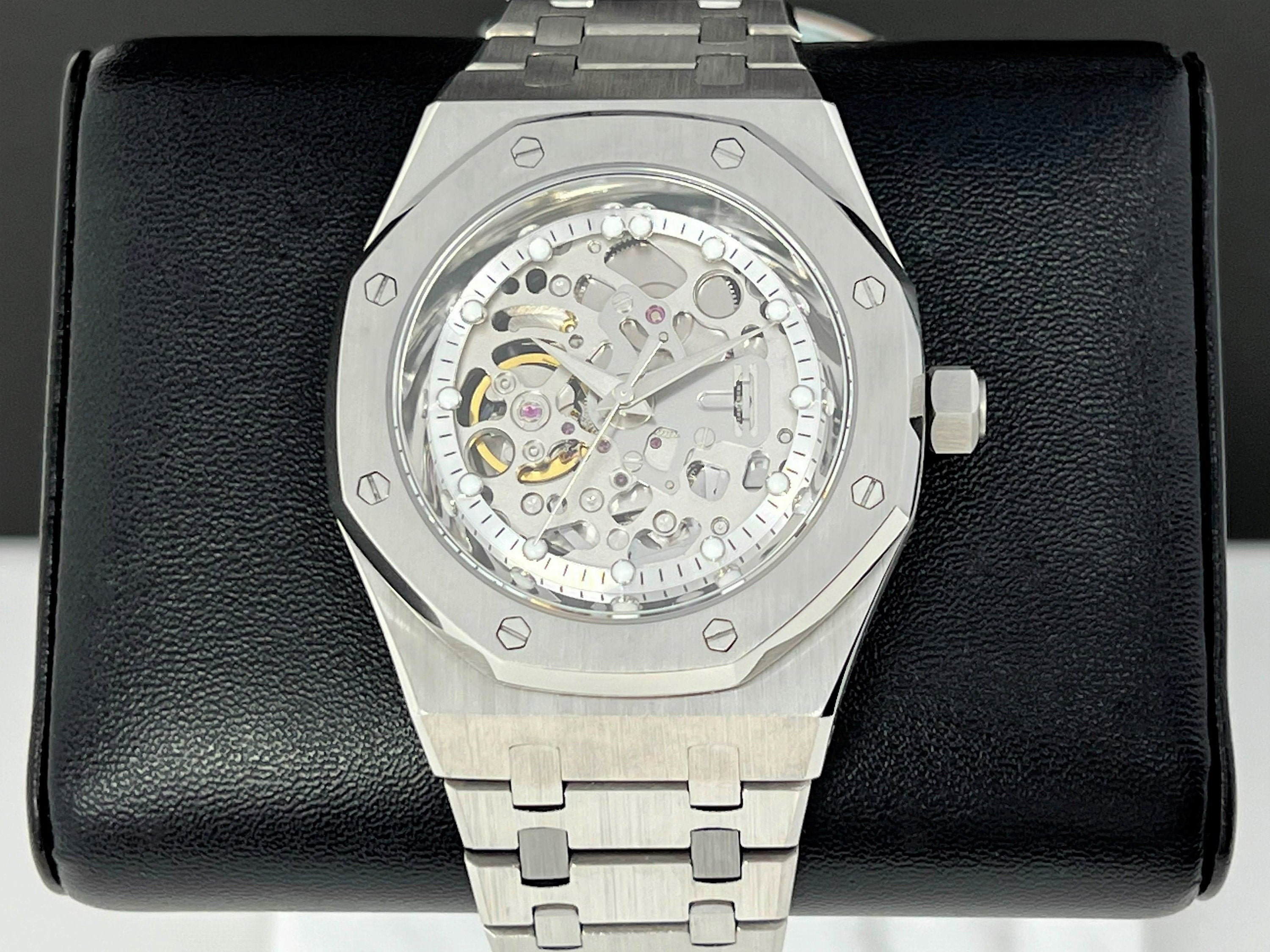 Seikoak Skeleton | Modern Stainless Steel | Luxury Watch | Ghost Mod | –  Watches by Andrew