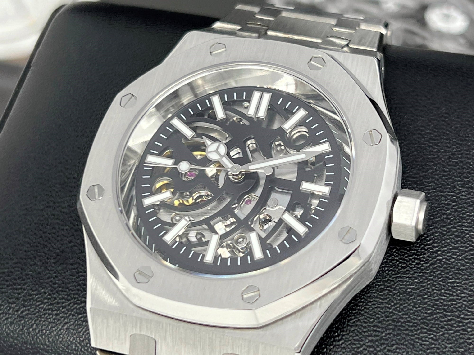 Seikoak Skeleton | New 2023 | Modern Stainless Steel | Luxury Watch | Ghost Mod | Watch Mod | Open Heart | Open Case Watch | Transparent