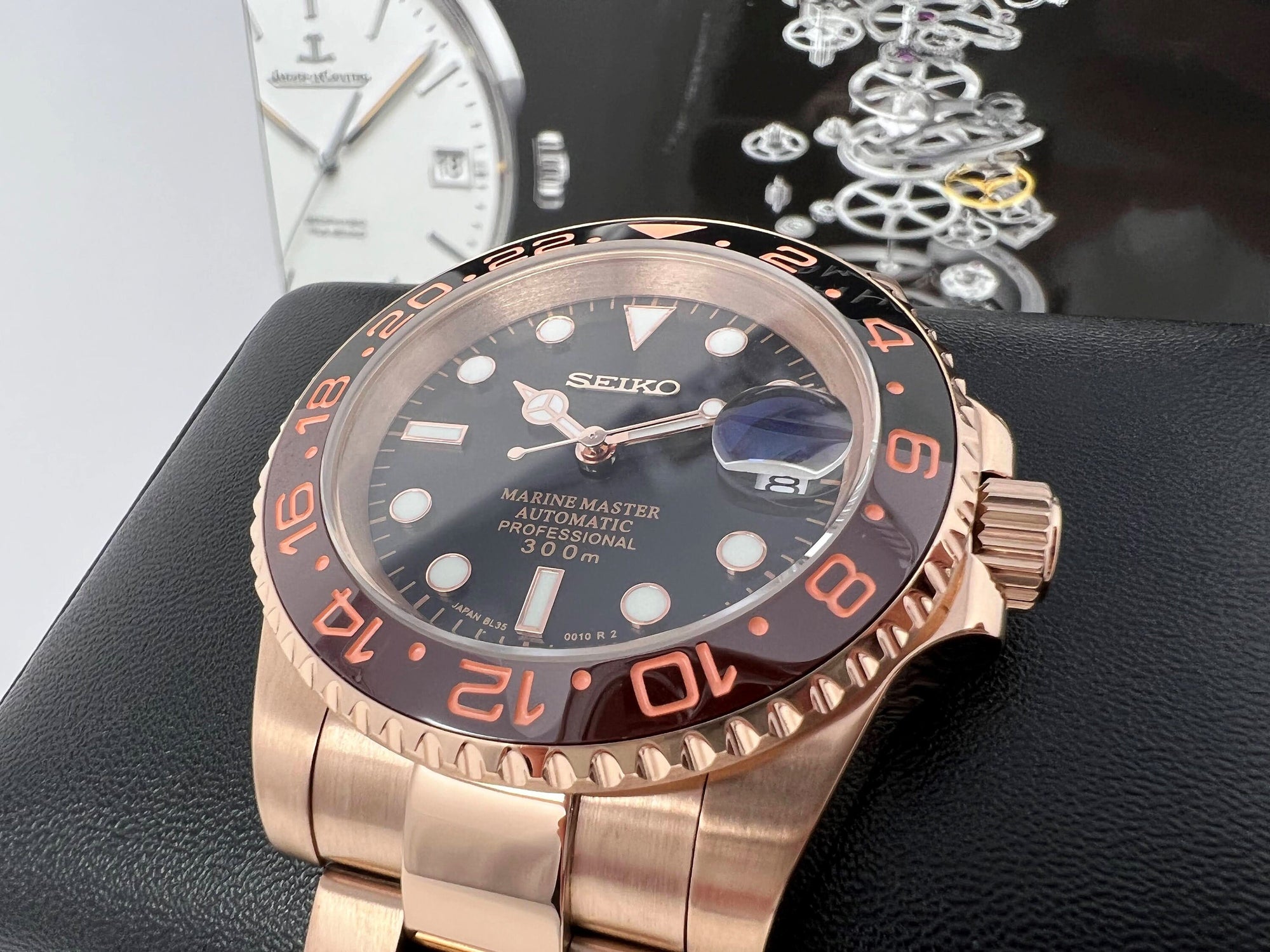 Seiko Rootbeer GMT | Stainless Steel Sport Watch | Bronze Watch | Gold Watch | Rose Gold | Seiko Mod | Watch Mod | Custom Watch | Mens Women