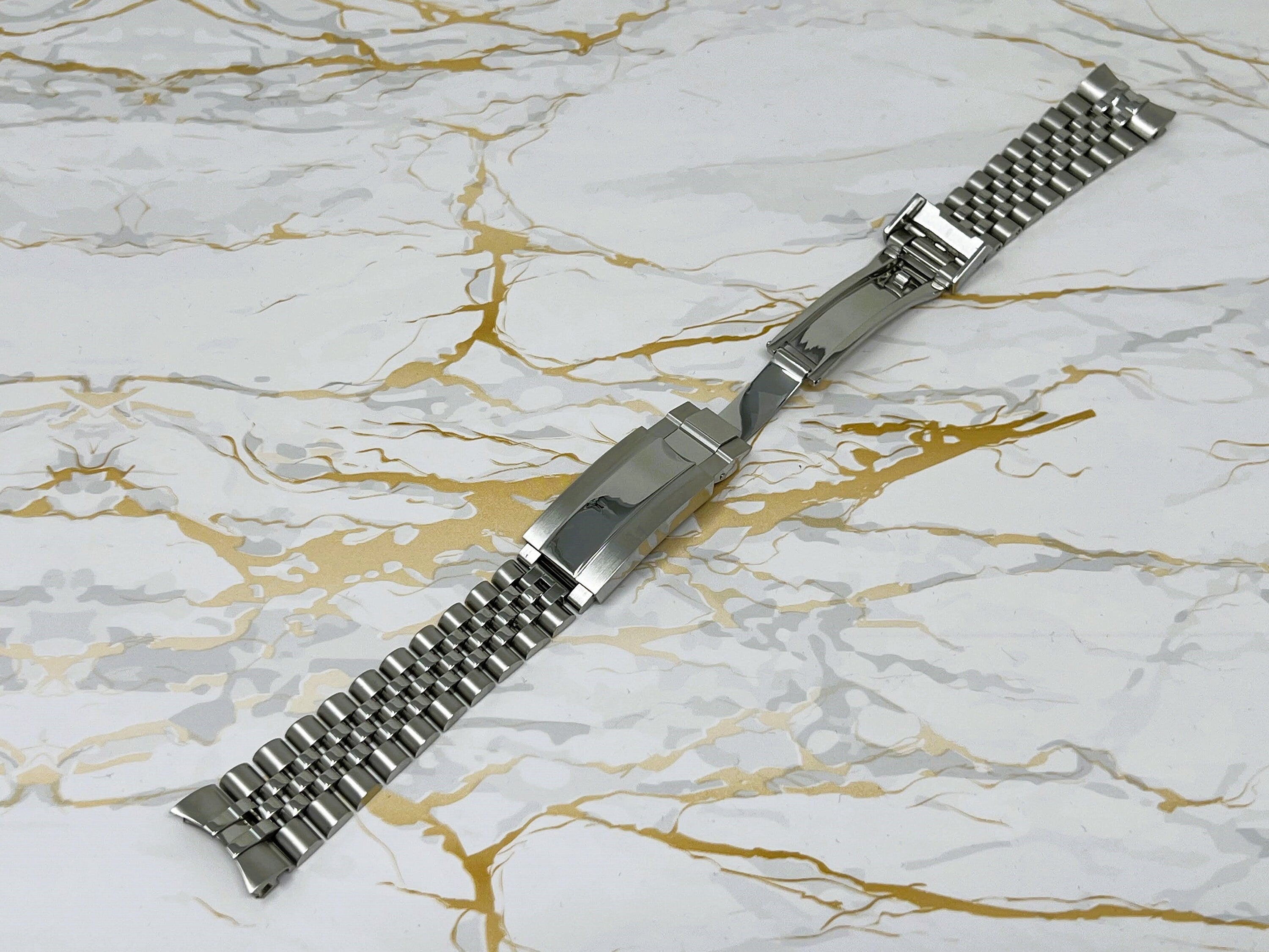 Luxury Jubilee Watch Bracelet Stainless Steel 20mm Lug Rose Gold Watches by Andrew